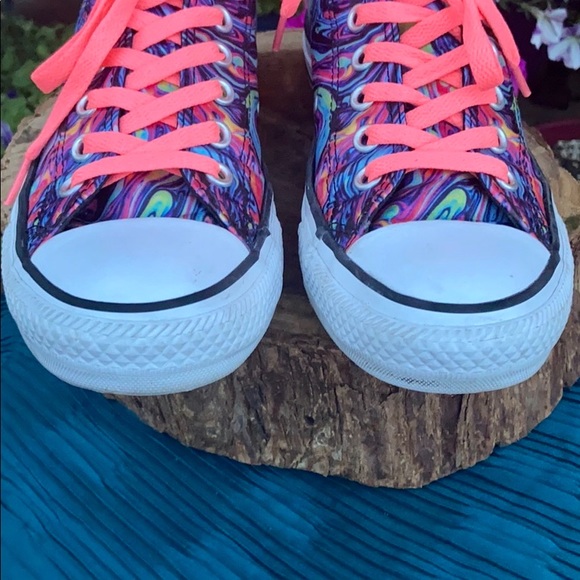 Psychedelic / Hippy Chick Converse Sz 7 - Picture 13 of 16